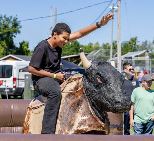 Last year, fair goers took the mechanical bull by the horns.