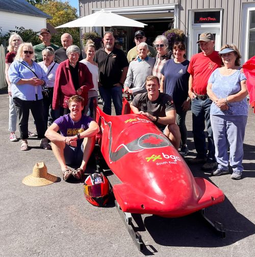 Mikes Pizza and More in Sydenham helped raise $4,500 to support Jay Dearborn's Olympic dreams.