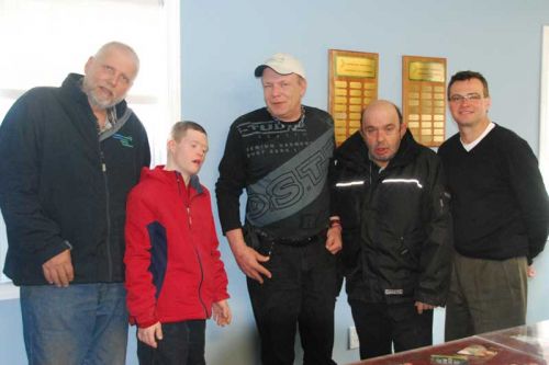 Community Living - North Frontenac coo presiden Bob Miller, his son Daniel, Joe Jarvis, board member Morel Chaisson, Dean Walsh.