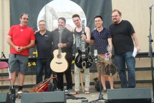 The Guitar Festival in happier times - Del Vezeau on far left